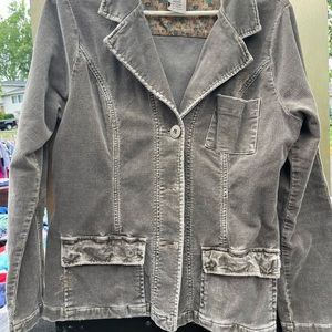 Chorduroy jacket olive/ gray